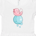 thumbnail image 4 of Inktastic Cute Axolotl Sitting on a Bubble Girls Baby Dress, 4 of 5