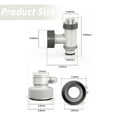 thumbnail image 3 of Above Ground Plunger Valves with Gaskets & Nuts + Hose Adapters, Above Ground Plunger Valves with Pool Hose Adapter, Pool Parts and Accessories, Multisize, 1 Set 2 PCS, 3 of 9