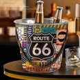 thumbnail image 3 of Iron Ice Bucket, Retro Beer Beverage Ice Bucket, Champagne Ice Bucket, Round Ice Bucket Wine Bucket for Home Bars, Pubs, Clubs, Restaurants, BBQs and Picnics, 3 of 7