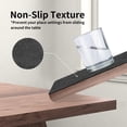 thumbnail image 5 of Lifestance Faux Leather Placemats Set of 6, Waterproof Heat Resistant Non Slip Dining Table Mats, 17x12 inch Rectangle Black, Indoor Outdoor Use, 5 of 10