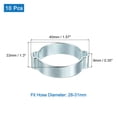 thumbnail image 2 of Uxcell 10Pack Double Ear Hose Clamps, Adjustable 28-31mm Iron Zinc Plated, 2 of 4