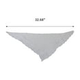 thumbnail image 3 of Unique Bargains Solid Color French Lace Triangle Bandana 1 Pc Pure White, 3 of 5