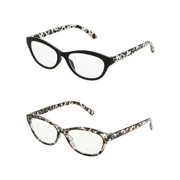 Foster Grant 2-Pack Black Cat Eye Reading Glasses