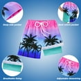 thumbnail image 6 of Kids Teens Boys Swim Trunks with Compression Liner Double Layer Beach Surf Swim Shorts Quick Dry Anti Chafe Boxer Brief Swimwear 5-16 Years, 6 of 11
