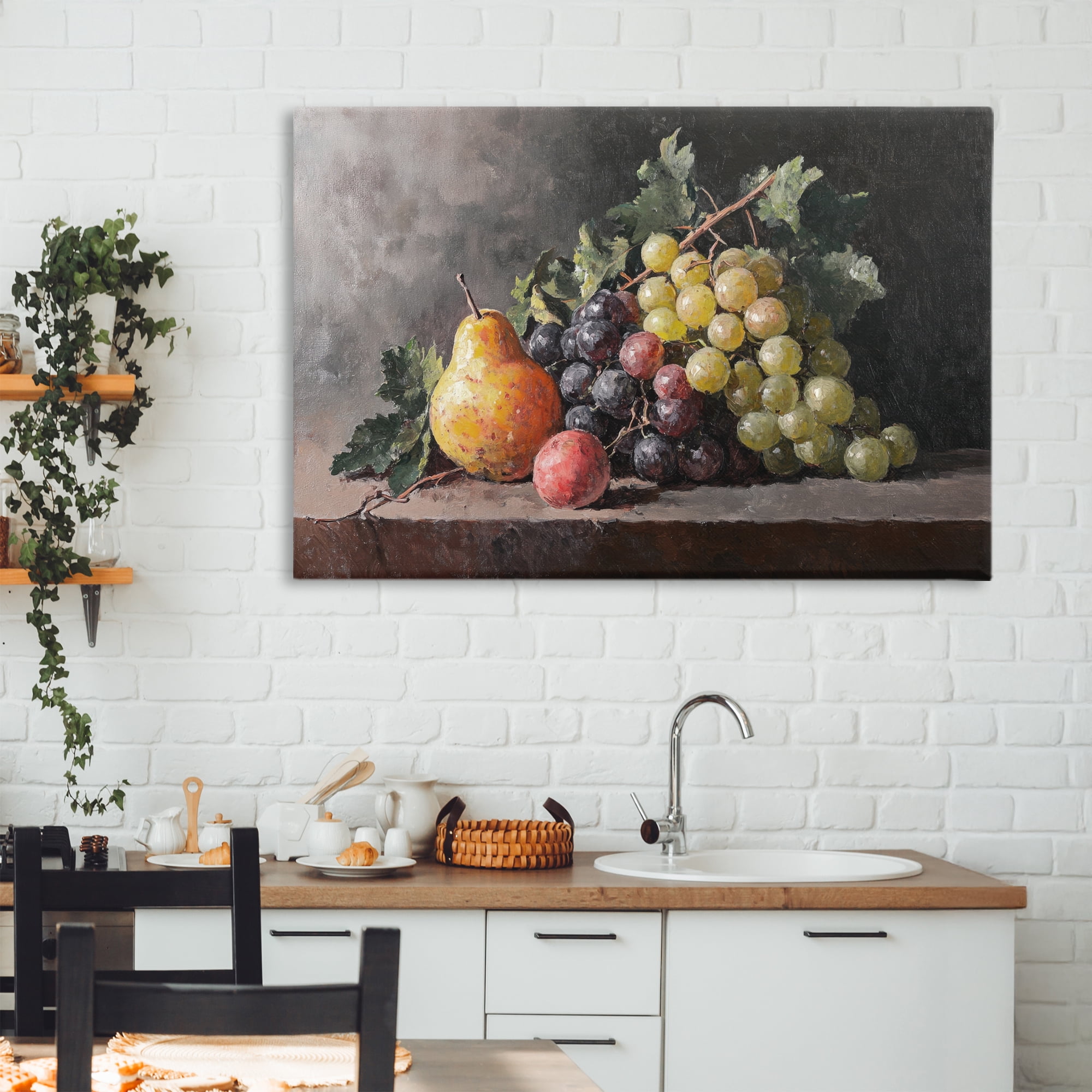 Stupell Industries Bountiful Fruit Classic Still Life Canvas Wall Art, design by Petal Prints Design