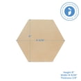 thumbnail image 3 of Unfinished Wooden Hexagon Blanks 6-inch, Pack of 5 Hexagon Cutouts for Craft Wood Shapes and Honeycomb Decoration, by Woodpeckers, 3 of 7