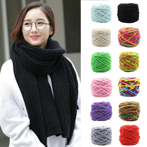 SPRING PARK Soft Thick Cotton Knitting Woolen Yarn Ball DIY Handcraft for Sweaters Scarves