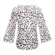 thumbnail image 5 of Moda mujer cuello en V estampado Tops 3/4 manga corbata nudo blusas botón abajo camisas Fridja czfsfas4113, 5 of 6
