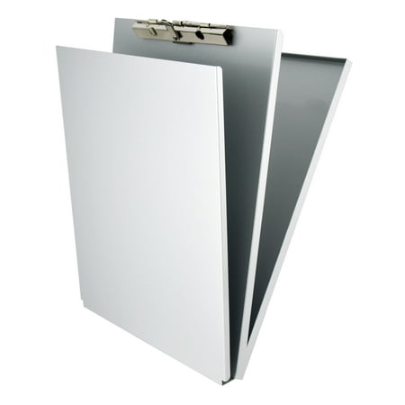Saunders 10017 0.5 in. Clip Capacity Holds 8.5 in. x 11 in. Sheets A-Holder Aluminum Form Holder - Silver
