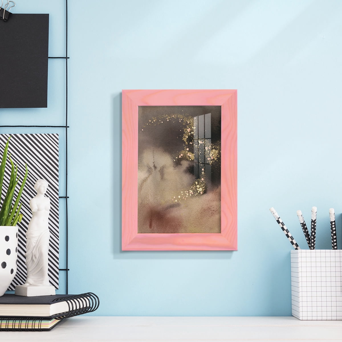 UA UK Mountain Seasons II - Framed Print w/glass - Sunset Pink