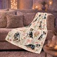 thumbnail image 6 of Australian Shepherd Puppy Rose Garden, Playful Pet Portrait Pattern, Warm Flannel Blanket for Living Room and Bedroom, Dog Lovers Just Because Gift, Pet Lover Home Decor, 6 of 9