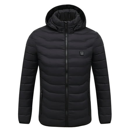 

Dadaria Womens Heated Jacket Outdoor Warm Clothing Heated For Riding Skiing Fishing Charging Via Heated Coat Black L Unisex