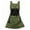 Dark Green, variant on Cross Back Gardening Apron with Large Kangaroo Pouch, Adjustable Harvest Apron For Women & Men