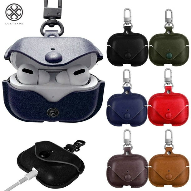 Luxtrada Compatible for AirPods Pro Case with Keychain, Wireless