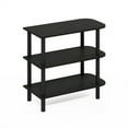 thumbnail image 2 of Furinno Turn-N-Tube 23-Inch 3-Tier Curved Freestanding Shoe Rack Storage Organizer, Espresso/Black, 2 of 6