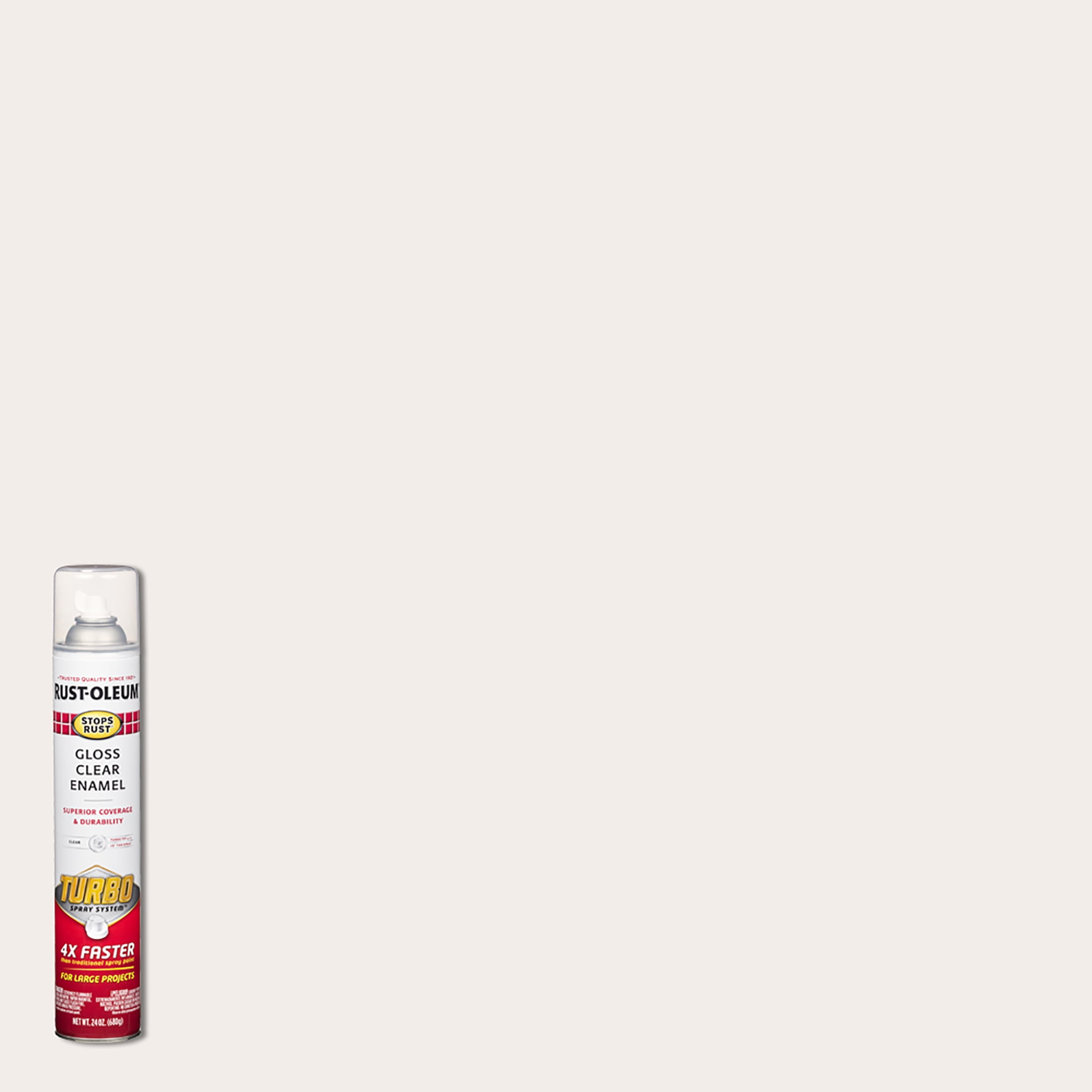 Clear, RustOleum Gloss Stops Rust Turbo Spray Paint 24 oz, 6 Pack