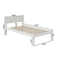 thumbnail image 5 of Orlando Platform Bed with Open Foot Board, White, Twin, 5 of 6