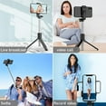 thumbnail image 3 of AlexTong Selfie Stick,Extendable Selfie Stick Tripod with Rechargeable Wireless Remote and Phone Tripod Stand, 3 of 7