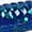 EMERALD BLUE, variant on Zoom Trick Worms 6.5 in Fishing Lure 20 Packs