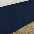 thumbnail image 3 of The Great American Store Bedding Easy on/Easy off 18-Inch Extra Drop Length 1800 Series Double Brushed 100% Microfiber Pleated Bed Skirt - Cal-King (Solid, Navy Blue), 3 of 3