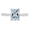 thumbnail image 2 of 2 ct Emerald Cut Natural Sky Blue Topaz Solitaire Engagement Ring for Women in 18K White Gold, 2 of 2
