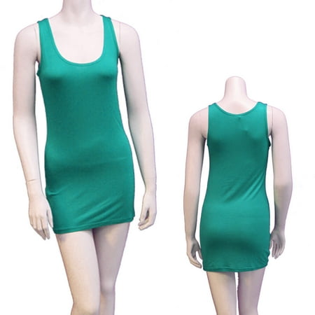 Womens Casual Sexy Stretchy Slim Fit Modal Basic Tank Top Dress Fashion Mini !