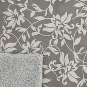 MidWest Homes for Pets QuietTime Reversible Dog Crate Pan Cover, 36 inch, Fleece, Gray Floral