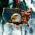 thumbnail image 6 of United States 250th Anniversary Ornament, 2D Acrylic 250th Anniversary USA Christmas Tree Ornament, 250 Patriotic American Flag Christmas Ornaments, Gift for US Citizens, Patriotic Collectors Decor, 6 of 9
