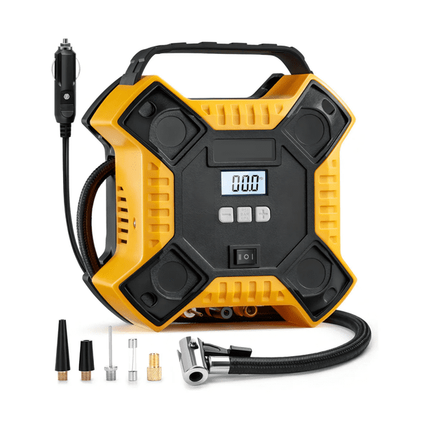 Compresor De Aire, Compresor De Llantas Neumaticos 160 Psi Malubero Amarilla