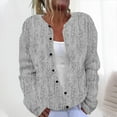 thumbnail image 1 of LOVZFMLL Cardigan for Women Ladies' Casual Printed Knitted Cardigan With Button Up Jacket And Top, 1 of 5