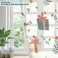 thumbnail image 4 of Yayeee Window Curtains Set of 2 for Living Room Light Filtering 63"x42", Christmas Gift Pattern, 4 of 7