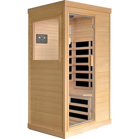 Hosauna FAR Infrared Saunas for 1 Person ,Low Emf Indoor Home Sauna for gym Spa,1200W