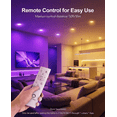thumbnail image 6 of Lumary Smart Recessed Lighting 4 Inch WiFi LED Wafer Downlights RGBWW Ultra Thin Canless with J-Box Compatible with Alexa Google Assistant 12 Pack, 6 of 8