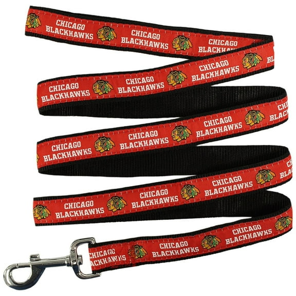 Pets First NHL Chicago Blackhawks Leash! Licensed, Heavy-duty, Strong, Durable Leash for Dogs, Cats