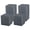 100PCS Gray, variant on Studyset 50/100 Pack Interlocking Floor Tiles, 12"X12" Soft PVC Non-Slip Mats with Drainage Holes,Waterproof Modular Cushion Flooring for Kitchen Bathroom Patio Pool Deck Garage Gym, Easy to Clean