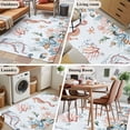 thumbnail image 5 of Seahorse Coastal Area Rugs 3'x5', Small Throw Rugs for Living Room Bedroom, Summer Beach Ocean Shell Jellyfish Starfish Indoor Outdoor Rug Non-Slip Low Pile Carpet Runner Reversible Floor Mats, 5 of 8