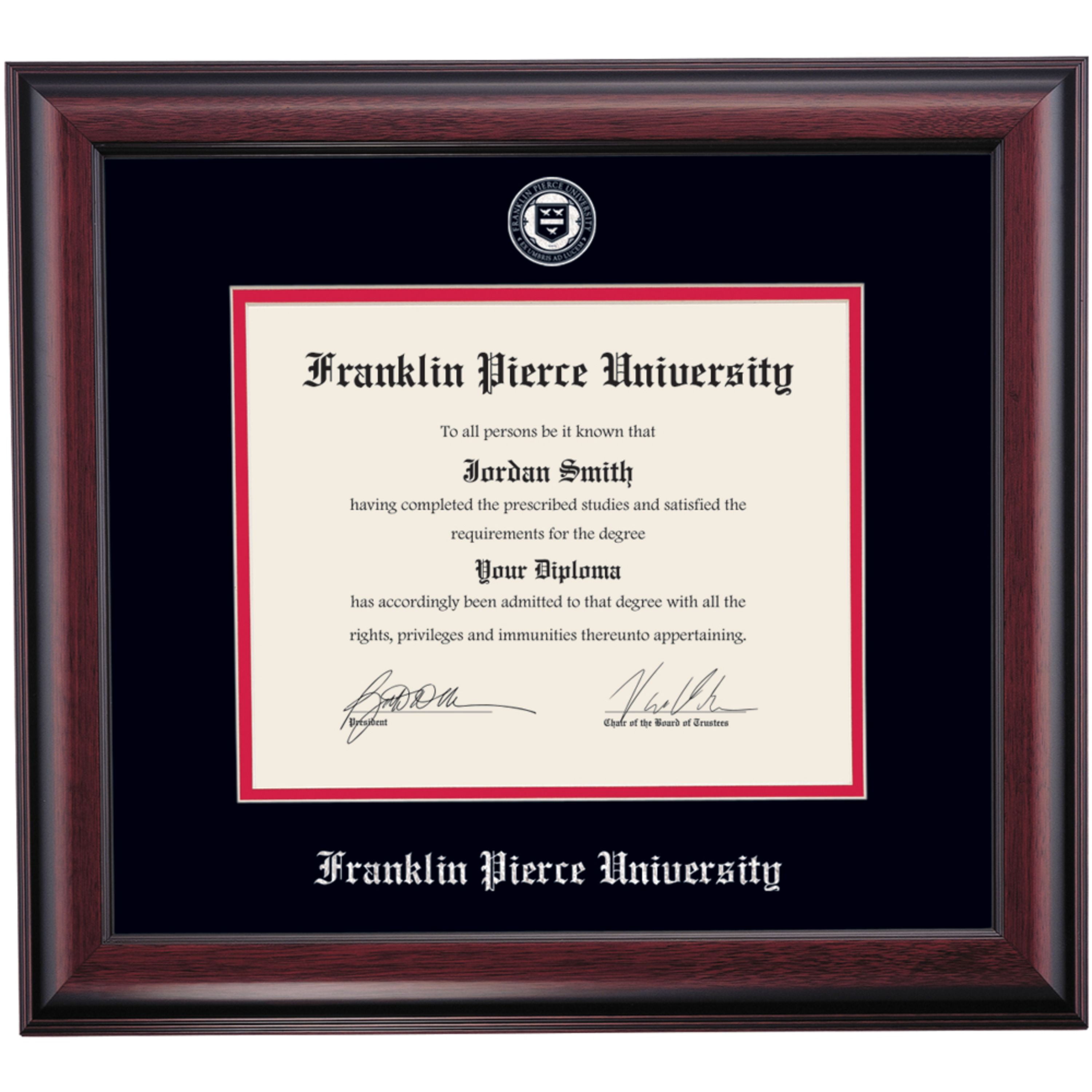 OCM Diploma Frame for Franklin Pierce University, 19" x 21" Doctoral