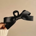 thumbnail image 4 of Large Satin Bow Hair Clips for Women - Elegant French Soft Ribbon Barrettes for Thick or Curly Hair - 2Pcs Glossy Accessories, 4 of 4