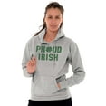 thumbnail image 4 of Proud Irish St Patrick's Day Shamrock Hoodie Sweatshirt Women Men Brisco Brands S, 4 of 6