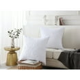 thumbnail image 5 of 2 PCS White Embroidered Pillow Shams Decorative Microfiber Pillow Shams Euro Sham RP, 5 of 5