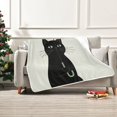 thumbnail image 7 of Yayeee Throw Blanket for Couch Soft Warm 60" x 80" Sofa Chair Bed Decoration, Black Cat Umbrella, 7 of 7