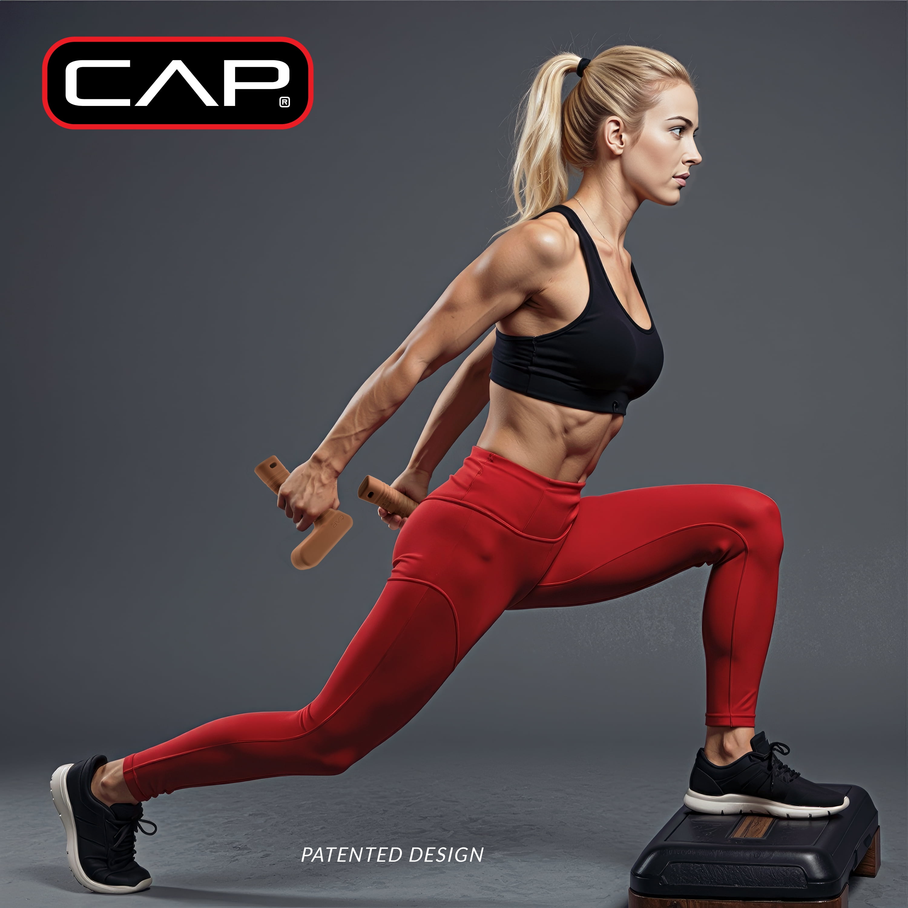 CAP 4.4 lb Silicone Dumbbell Pair, 2 x 2.2 lb Hand Weights for Walking, Boxing, Cardio & Strength Training