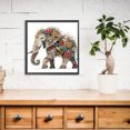 thumbnail image 2 of (CX048) Diamante Parcial Exquisito Elefante Serie Animal Forma Especial Diamante Resina 30*30CM, 2 of 9