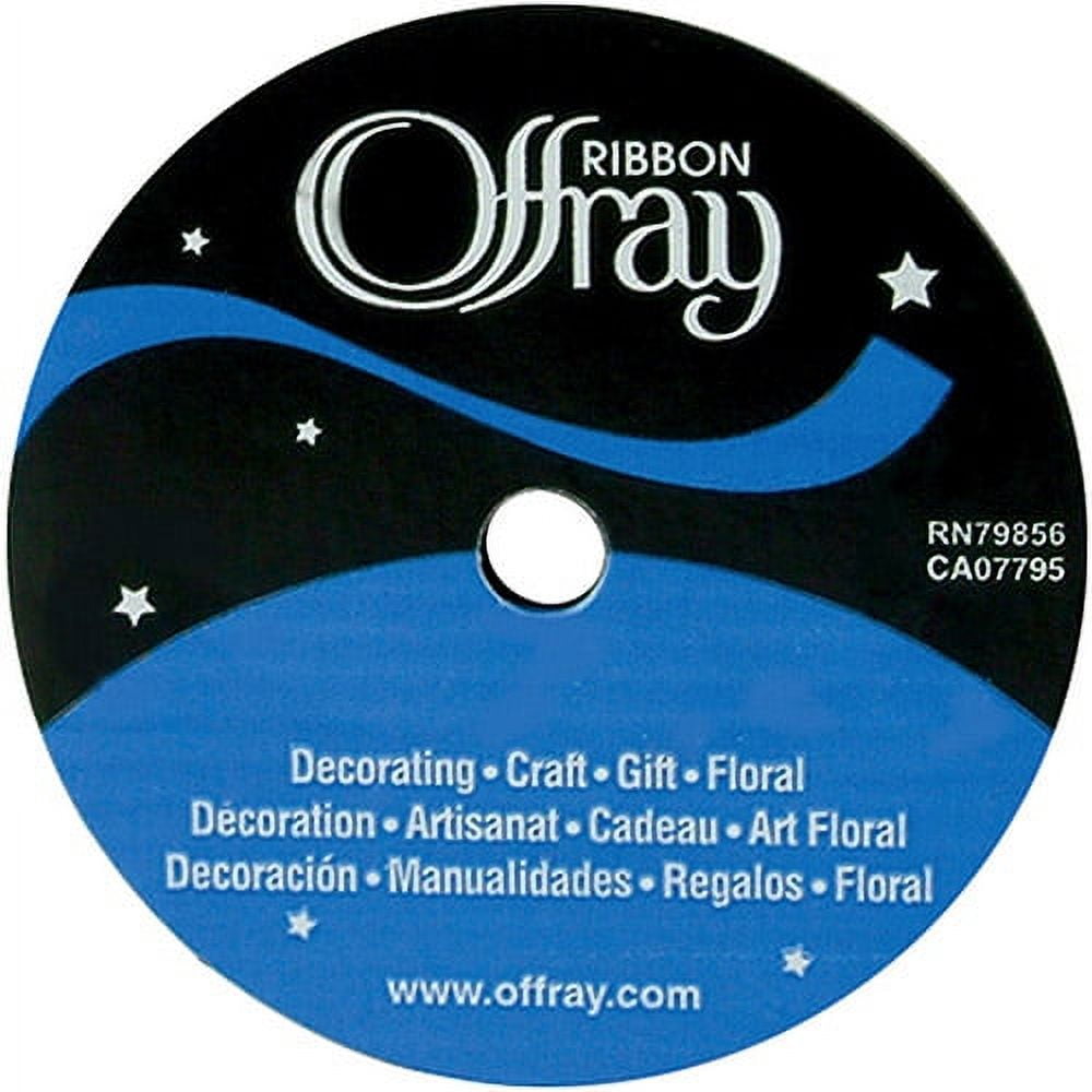 (2 pack) Offray 0.875" Single Face Satin Light Pink Ribbon, 1 Each