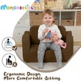 thumbnail image 3 of Sillón Sofá Cama para Niños Pequeños MeMoreCool de Pana Marrón, 3 of 8