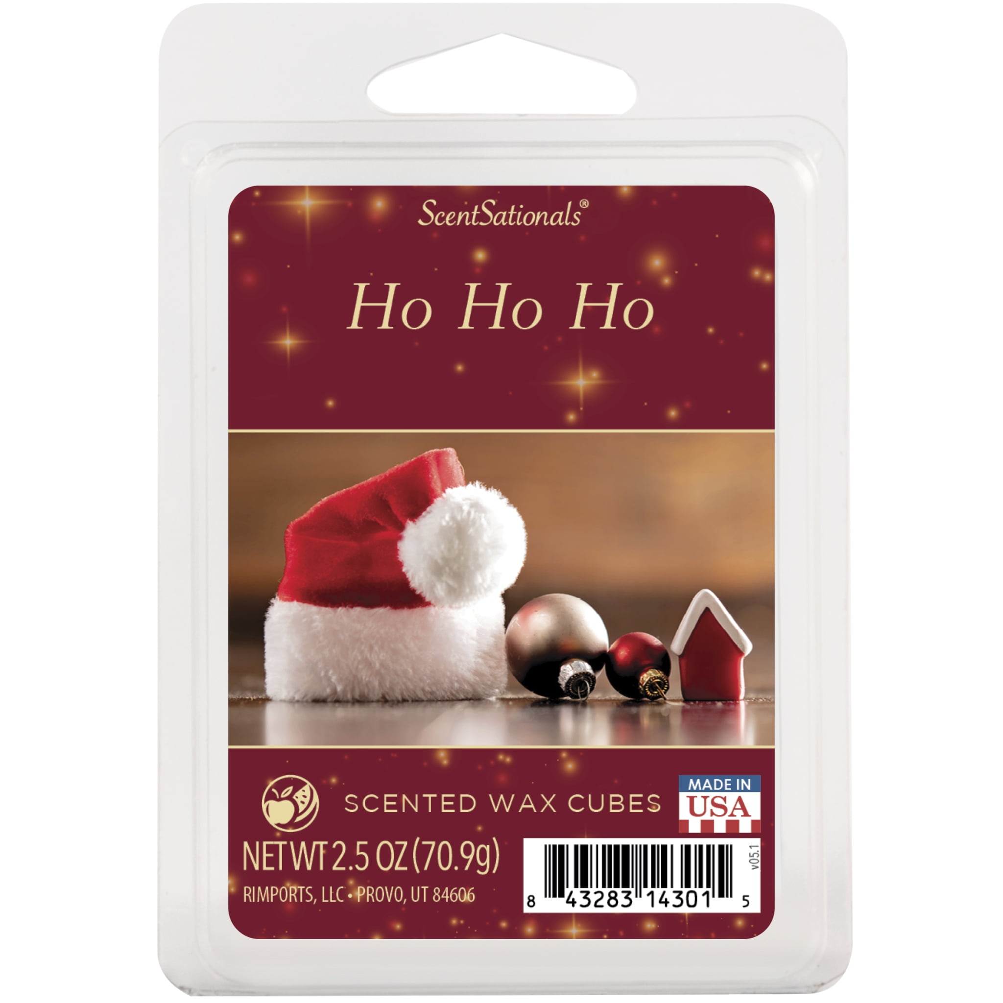 Ho, Ho, Ho Scented Wax Melts, ScentSationals, 2.5 oz (1-Pack)