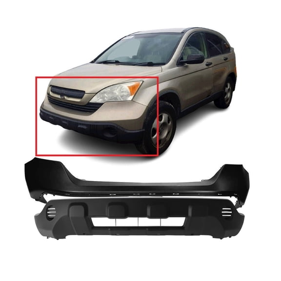 DCP Front Bumper Cover Kit For 2007-2009 Honda CR-V EX EXL LX HO1000251 HO1000252