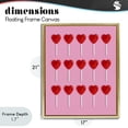 thumbnail image 4 of Stupell Industries Eclectic Heart Lollipops Collection Gold Floating Frame Canvas Art, 17 x 21, by LISH Creative, 4 of 8