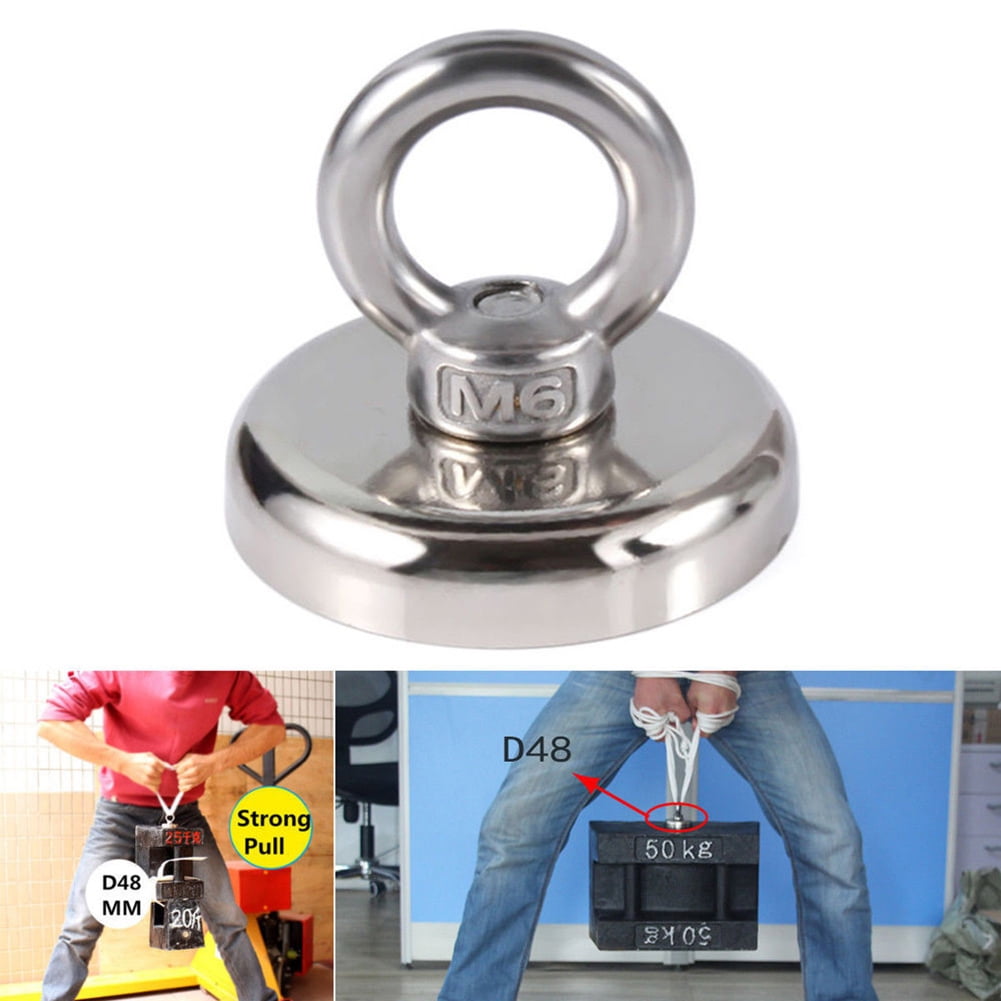 Details about   Magnet Recovery Hook Strong Sea Fishing Diving Treasure Hunting Flying Ring Effi 
