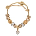 thumbnail image 3 of Pulsera de mujer Aleación de diamantes Diamante Moda Encanto simple Joyería hueca Niñas Mamá Señora Regalo, 3 of 14